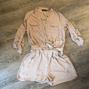 Tan Romper